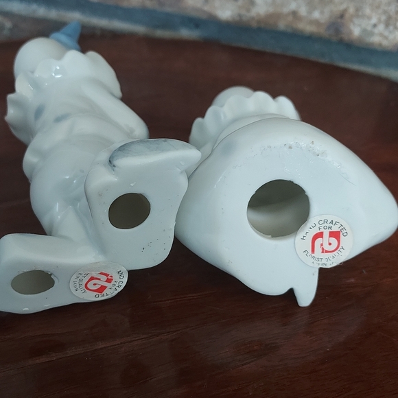 Two Vintage Clown Porcelain Figurines RB Florist Quality made in Japan - Picture 8 of 9